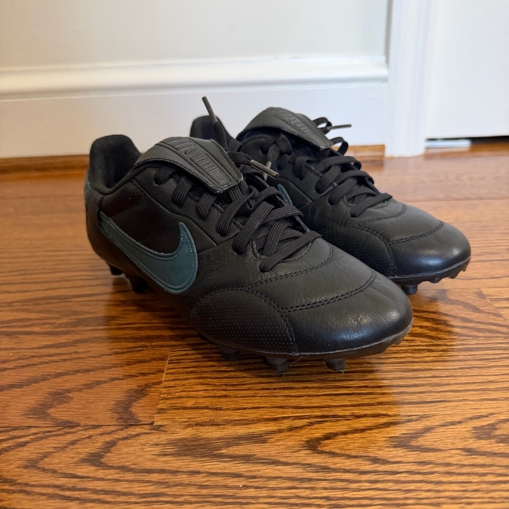Nike Premier III FG Black Deep Jungle Soccer Cleats Size 4.5Y